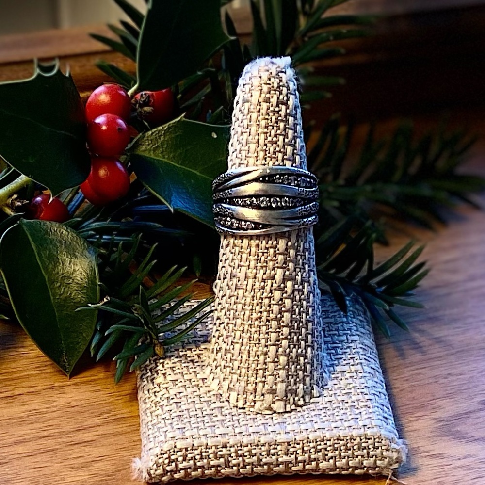 Sterling silver and cz ring